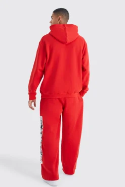 Oversized Pu Applique Hoodie | BoohooMAN UK