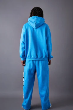 Oversized Pu Applique Tracksuit | BoohooMAN UK