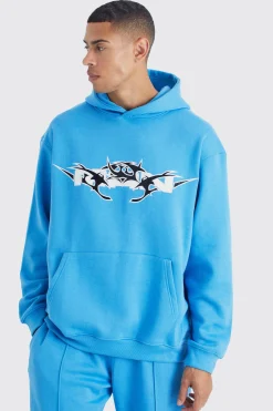 Oversized Pu Applique Tracksuit | BoohooMAN UK