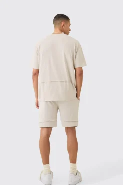 Oversized Raw Layer T-shirt | BoohooMAN UK