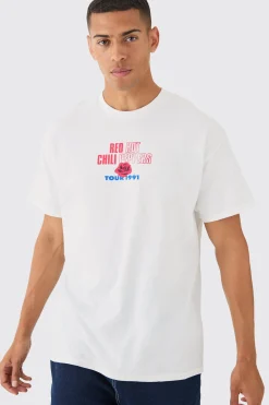 Oversized Red Hot Chili Peppers License T-shirt | BoohooMAN UK