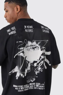 Oversized Reflective Print T-shirt | BoohooMAN UK