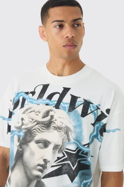 Oversized Renaissance Over Seams T-shirt | BoohooMAN UK