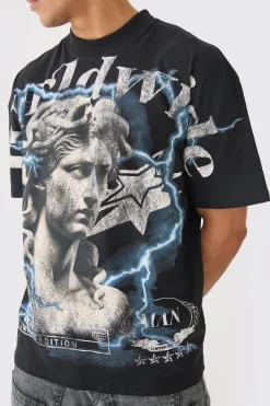 Oversized Renaissance Over Seams T-shirt | BoohooMAN UK