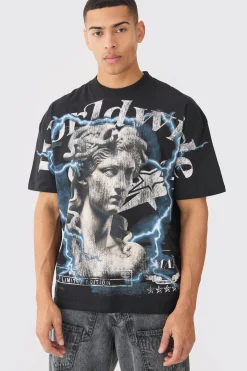 Oversized Renaissance Over Seams T-shirt | BoohooMAN UK