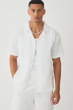 Oversized Revere Shirt | BoohooMAN UK