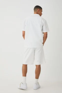 Oversized Revere Shirt | BoohooMAN UK