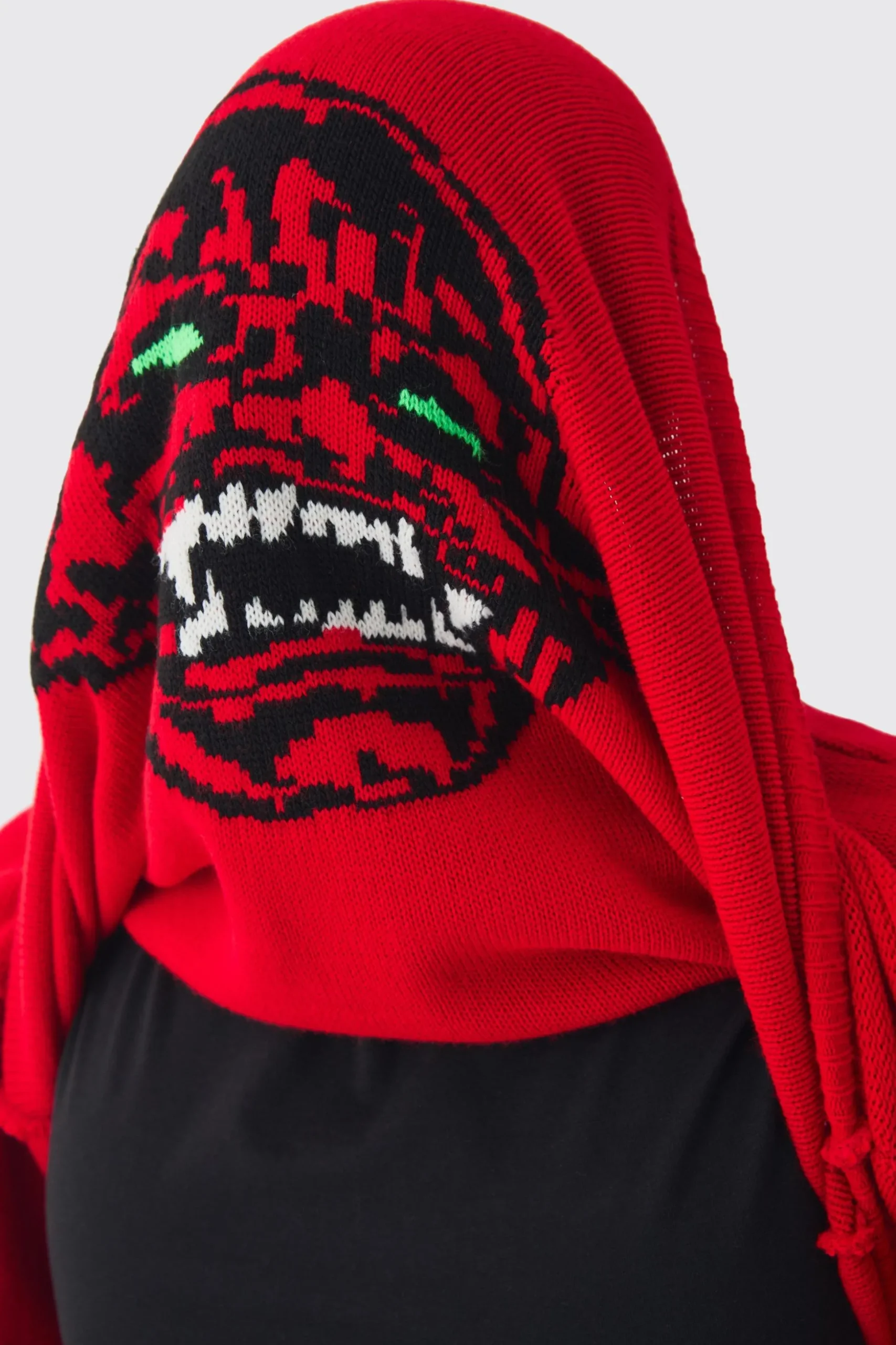 Oversized Reverse Knit Halloween Jumper | BoohooMAN UK