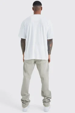 Oversized Ribbed T-shirt | BoohooMAN UK