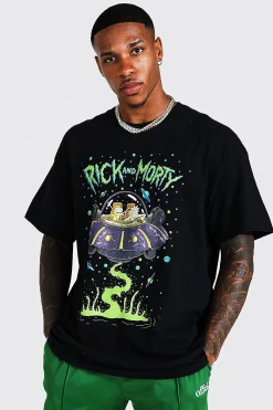 Oversized Rick & Morty License T-shirt | BoohooMAN UK
