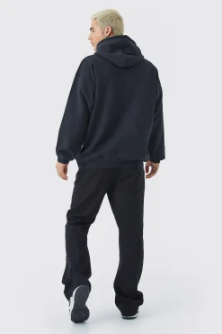 Oversized Rick And Morty Monochrome License Hoodie | BoohooMAN UK