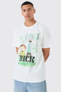 Oversized Rick And Morty License T-shirt | BoohooMAN UK