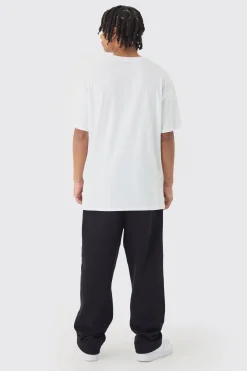 Oversized Rocky License Print T-Shirt | BoohooMAN UK