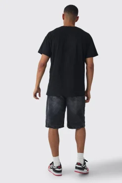 Oversized Rolling Dice Embroidered T-shirt | BoohooMAN UK