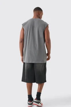 Oversized Rolling Stones License Tank | BoohooMAN UK