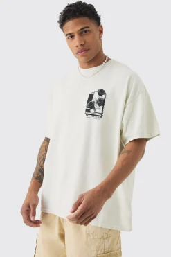 Oversized Rose Graphic T-shirt | BoohooMAN UK
