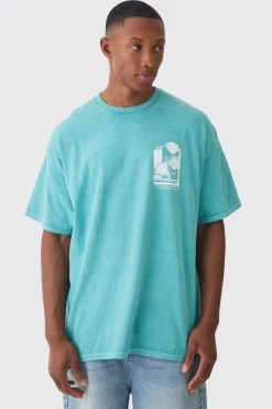 Oversized Rose Graphic T-shirt | BoohooMAN UK