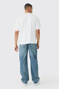 Oversized Running Club Print T-Shirt | BoohooMAN UK