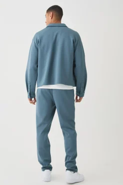 Oversized Scuba Boxy Shirt | BoohooMAN UK