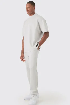 Oversized Scuba T-shirt & Jogger Set | BoohooMAN UK