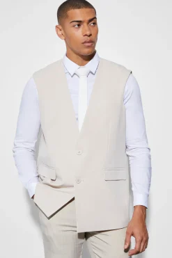 Oversized Single Breasted Blazer Vest | BoohooMAN UK