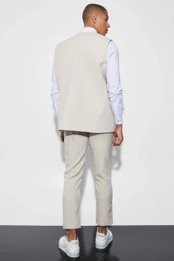 Oversized Single Breasted Blazer Vest | BoohooMAN UK