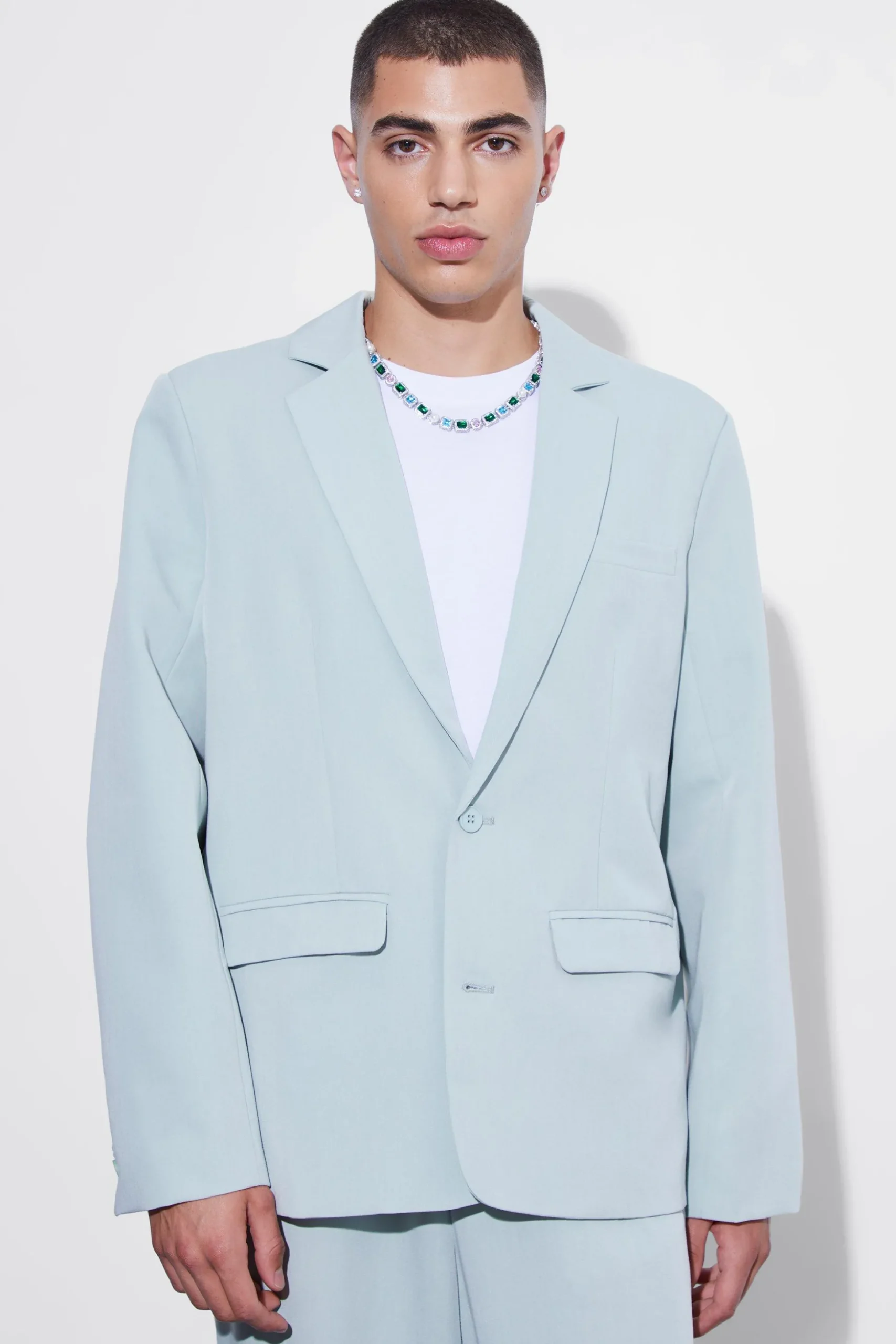 Oversized Single Breasted Suit Jacket | BoohooMAN UK