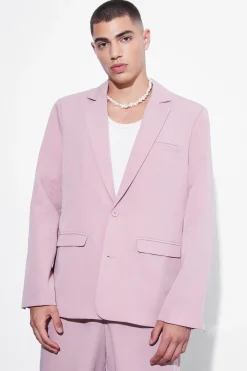 Oversized Single Breasted Suit Jacket | BoohooMAN UK