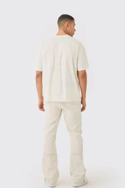 Oversized Skeleton Back Puff Print Print T-shirt | BoohooMAN UK