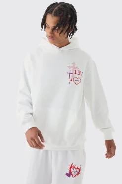 Oversized Skeleton BHM Graphic Tracksuit | BoohooMAN UK