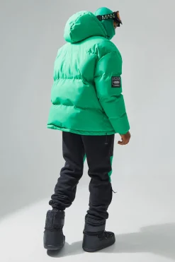 Oversized Ski Puffer Jacket | BoohooMAN UK