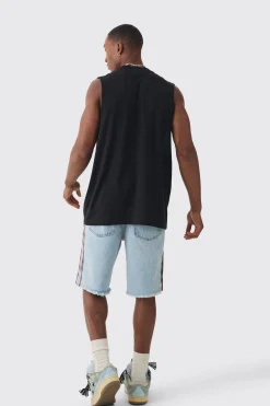 Oversized Skull Large Scale Print Tank | BoohooMAN UK