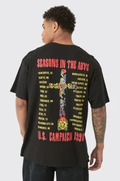 Oversized Slayer Band License T-shirt | BoohooMAN UK
