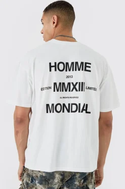 Oversized Slogan T-shirt | BoohooMAN UK
