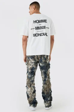 Oversized Slogan T-shirt | BoohooMAN UK