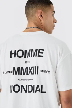 Oversized Slogan T-shirt | BoohooMAN UK