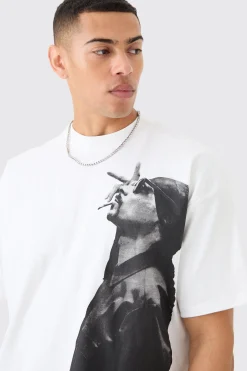 Oversized Snoop Dog License T-shirt And Mesh Short Set | BoohooMAN UK