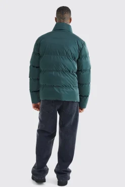 Oversized Soft Sheen Nylon Puffer | BoohooMAN UK