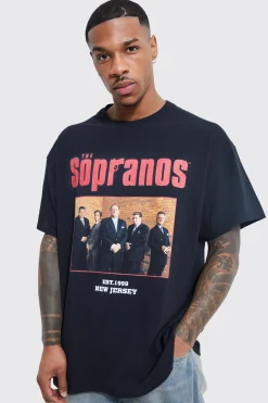 Oversized Sopranos License T-shirt | BoohooMAN UK