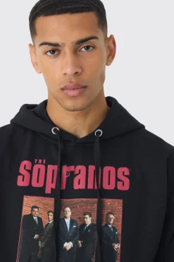Oversized Sopranos License Hoodie | BoohooMAN UK