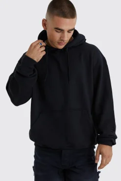 Oversized Space Back Print Hoodie | BoohooMAN UK