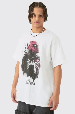 Oversized Spiderman Venom License T-shirt | BoohooMAN UK