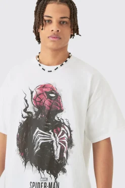 Oversized Spiderman Venom License T-shirt | BoohooMAN UK