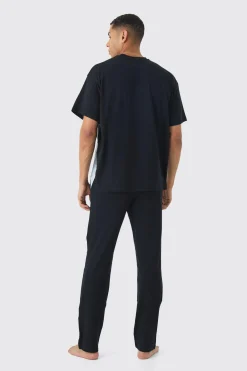 Oversized Spray Graffiti Lounge Set | BoohooMAN UK