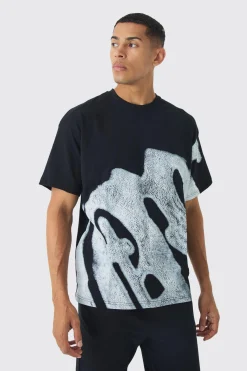 Oversized Spray Graffiti Lounge Set | BoohooMAN UK