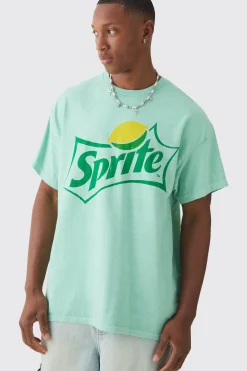 Oversized Sprite Wash License T-shirt | BoohooMAN UK