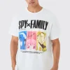 Oversized Spy Family Anime License T-shirt | BoohooMAN UK