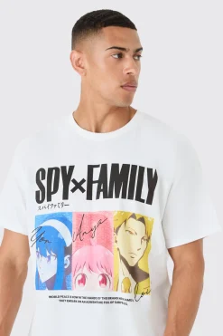 Oversized Spy Family Anime License T-shirt | BoohooMAN UK