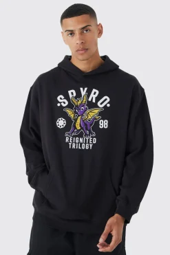 Oversized Spyro License Hoodie | BoohooMAN UK