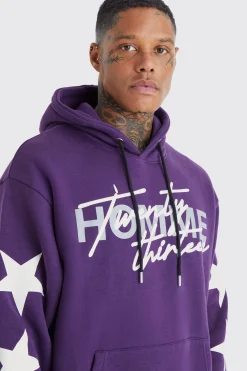 Oversized Star Homme Print Tracksuit | BoohooMAN UK